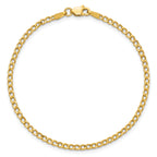 2.5mm 14K Yellow Gold Curb Chain - Sophia Jewelers