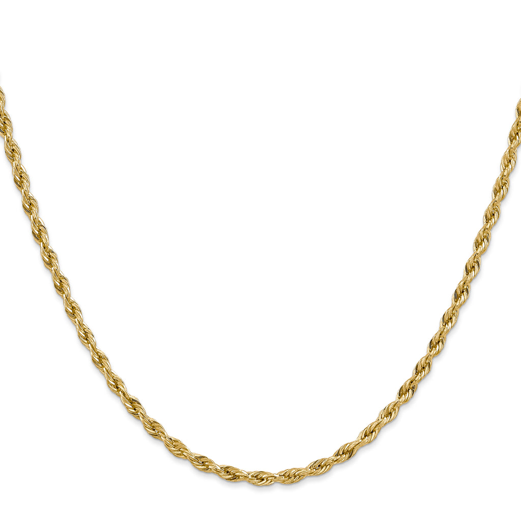 3.0mm 14K Yellow Gold Rope Chain - Sophia Jewelers