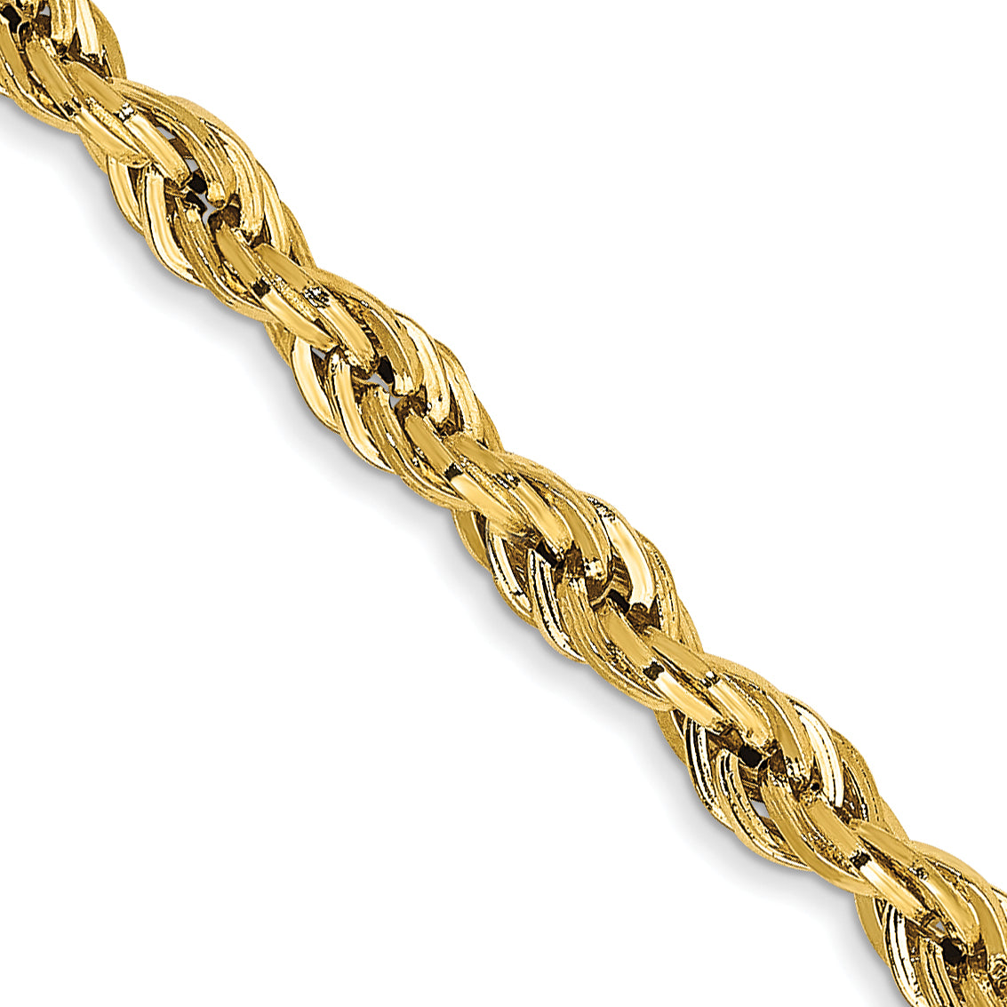 3.0mm 14K Yellow Gold Rope Chain - Sophia Jewelers