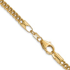 3.0mm 14K Yellow Gold Franco Chain - Sophia Jewelers