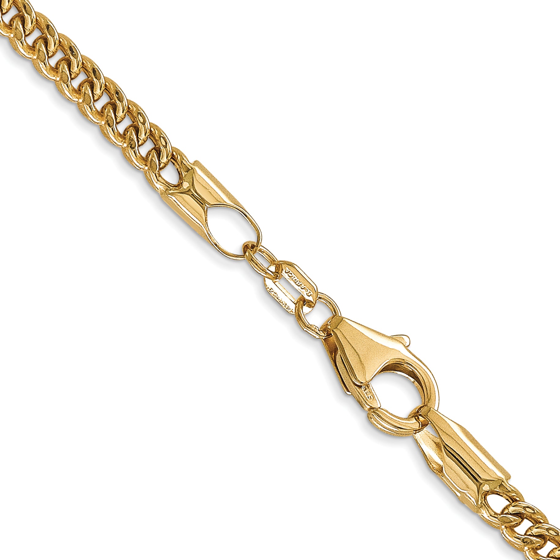 3.0mm 14K Yellow Gold Franco Chain - Sophia Jewelers