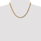 14K 18 inch 3.7mm Semi-Solid Franco with Fancy Lobster Clasp Chain