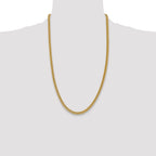 14K 26 inch 4.5mm Semi-Solid Franco with Fancy Lobster Clasp Chain