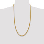 14K 28 inch 4.5mm Semi-Solid Franco with Fancy Lobster Clasp Chain