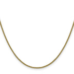 14K Yellow Gold Box Chain Necklace 1.5mm - Sophia Jewelers