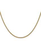 1.5mm 14K Yellow Gold Box Chain - Sophia Jewelers