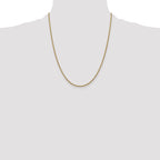 14K Yellow Gold Box Chain Necklace 1.5mm - Sophia Jewelers