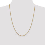 14K Yellow Gold Box Chain Necklace 1.5mm - Sophia Jewelers