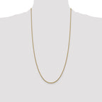 14K Yellow Gold Box Chain Necklace 1.5mm - Sophia Jewelers