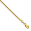 14K Yellow Gold Box Chain Necklace 1.5mm