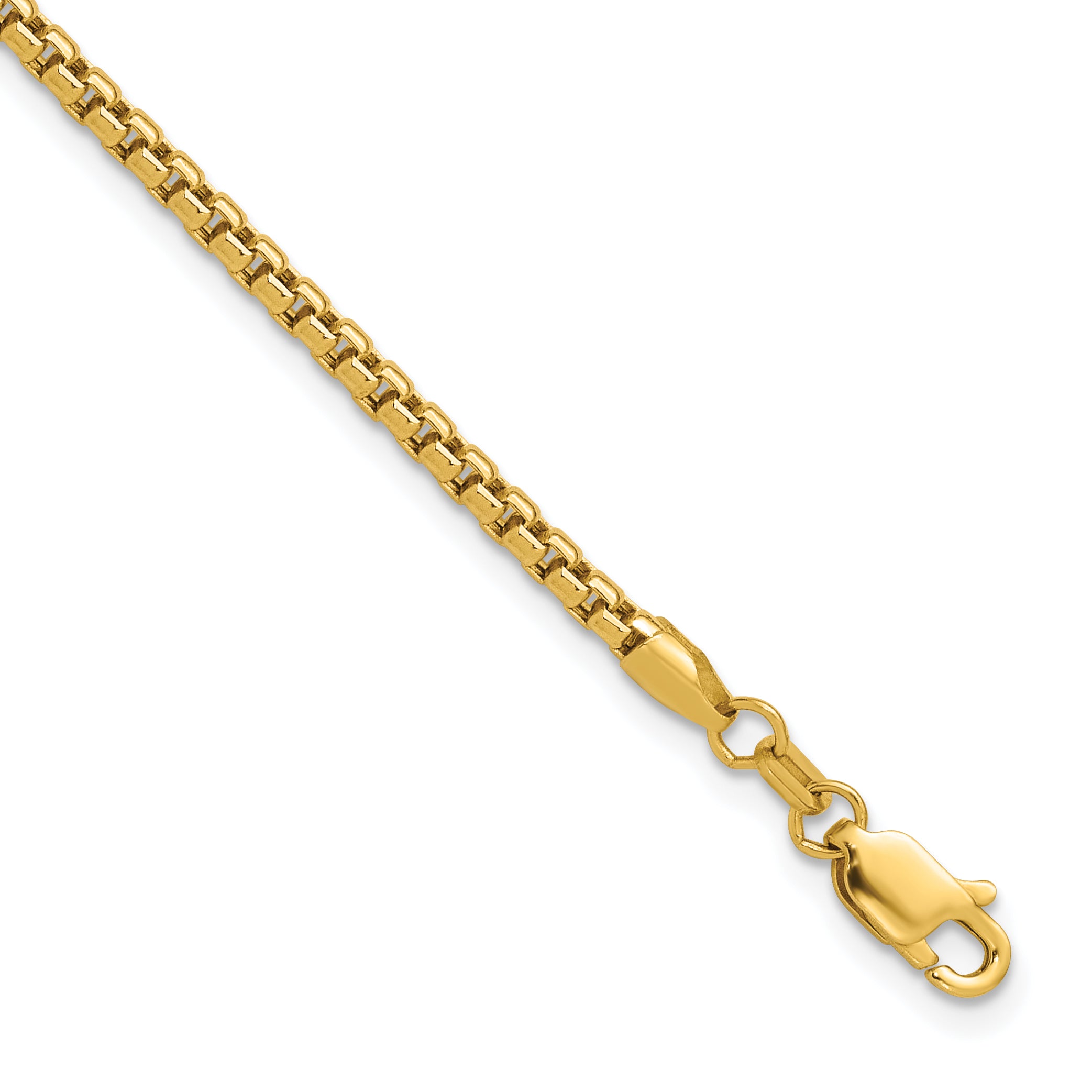 Round Box Chain in 14K Yellow Gold, 2.45mm Secondary image