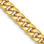 6.0mm 14K Yellow Gold Miami Cuban Link Chain - Sophia Jewelers