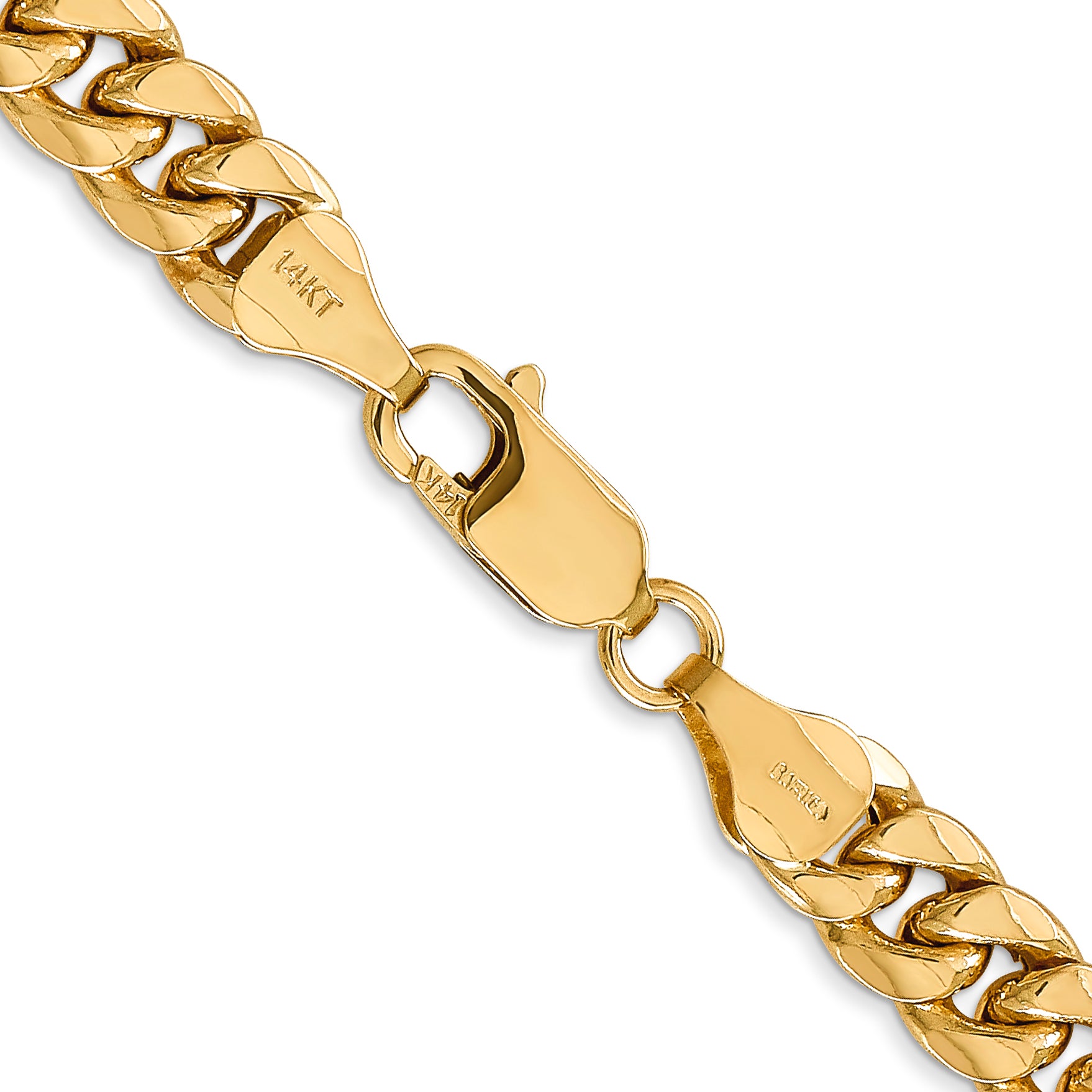 6.75mm 14K Yellow Gold Miami Cuban Link Chain - Sophia Jewelers