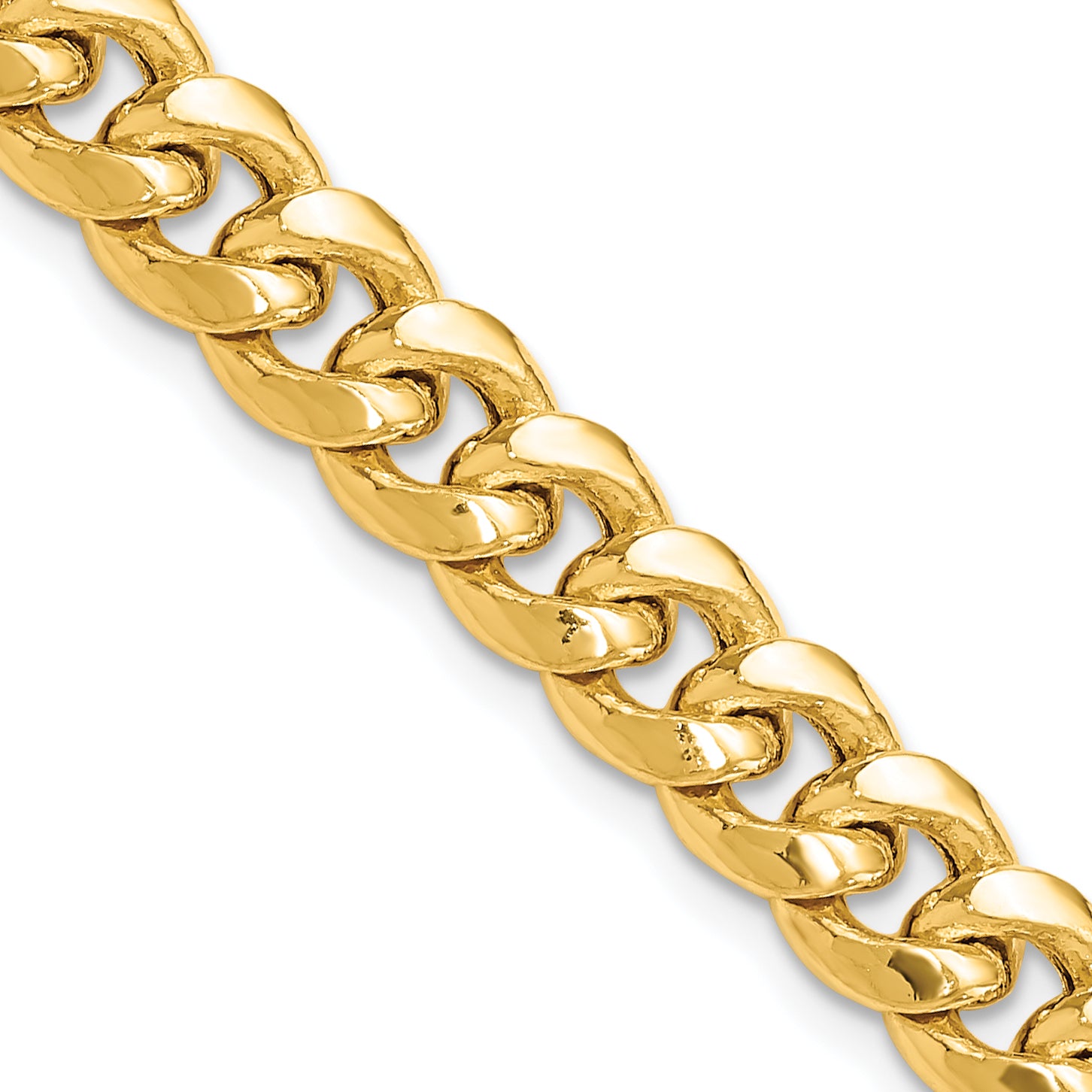 7.3mm 14K Yellow Gold Miami Cuban Link Chain - Sophia Jewelers