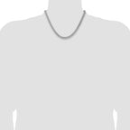 14k WG 7.3mm Semi-Solid Miami Cuban Chain