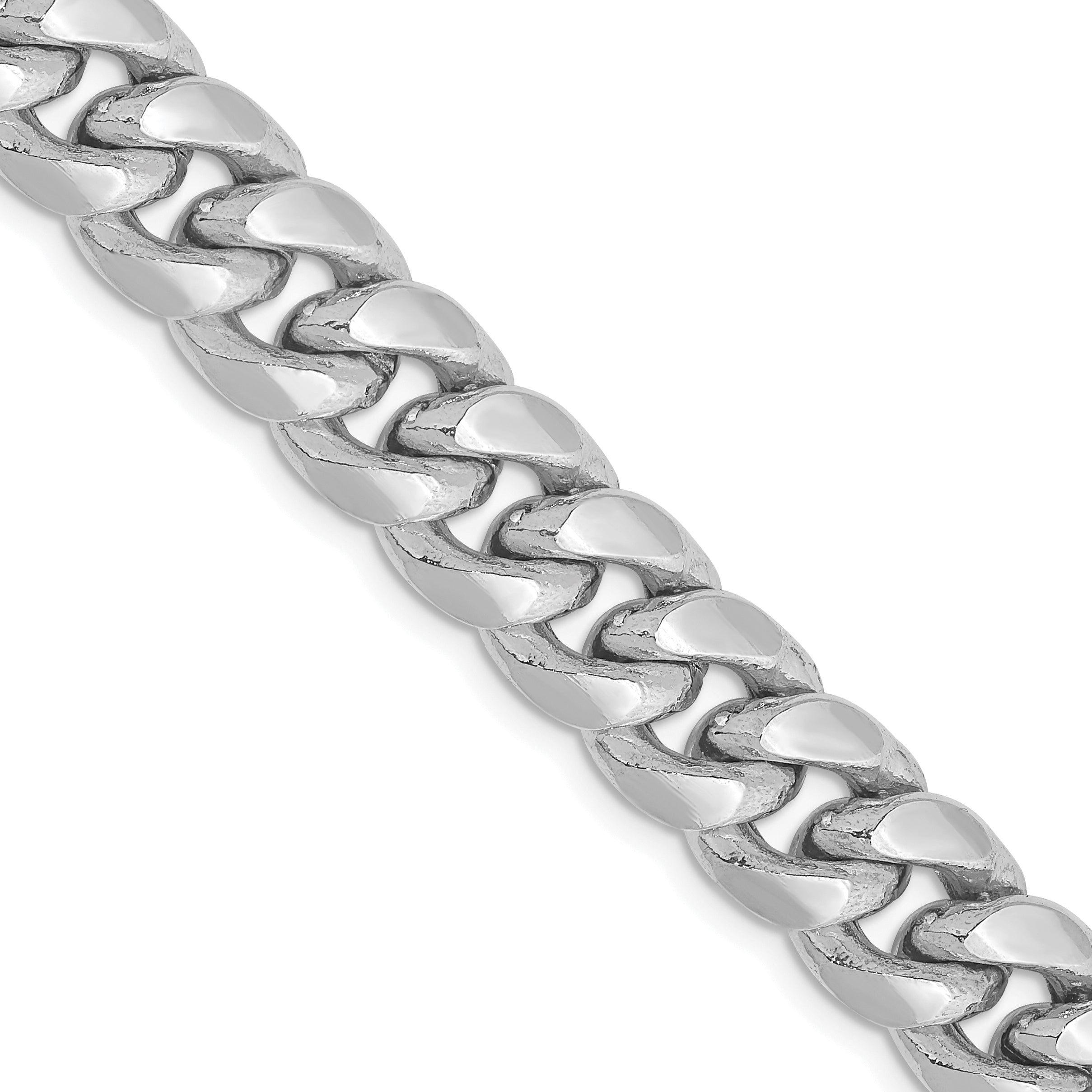14k WG 9.3mm Semi-Solid Miami Cuban Chain Secondary image