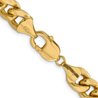 14K 28 inch 11mm Semi-Solid Miami Cuban with Lobster Clasp Chain