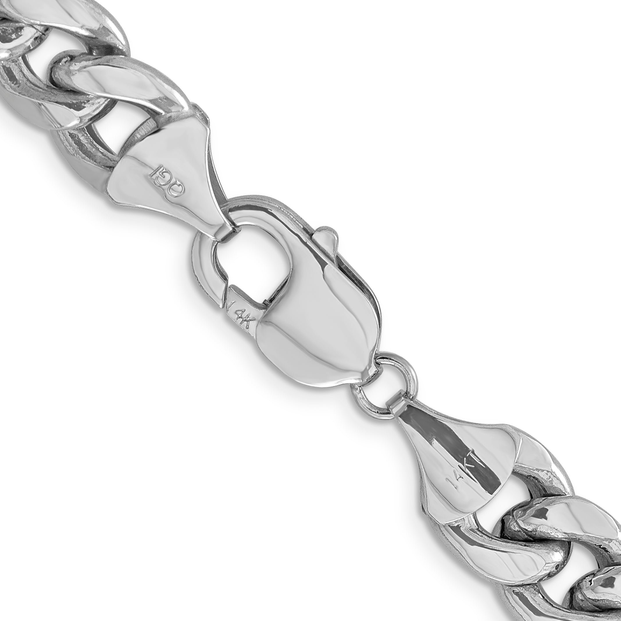 14k WG 11mm Semi-Solid Miami Cuban Chain