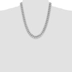 14k WG 11mm Semi-Solid Miami Cuban Chain