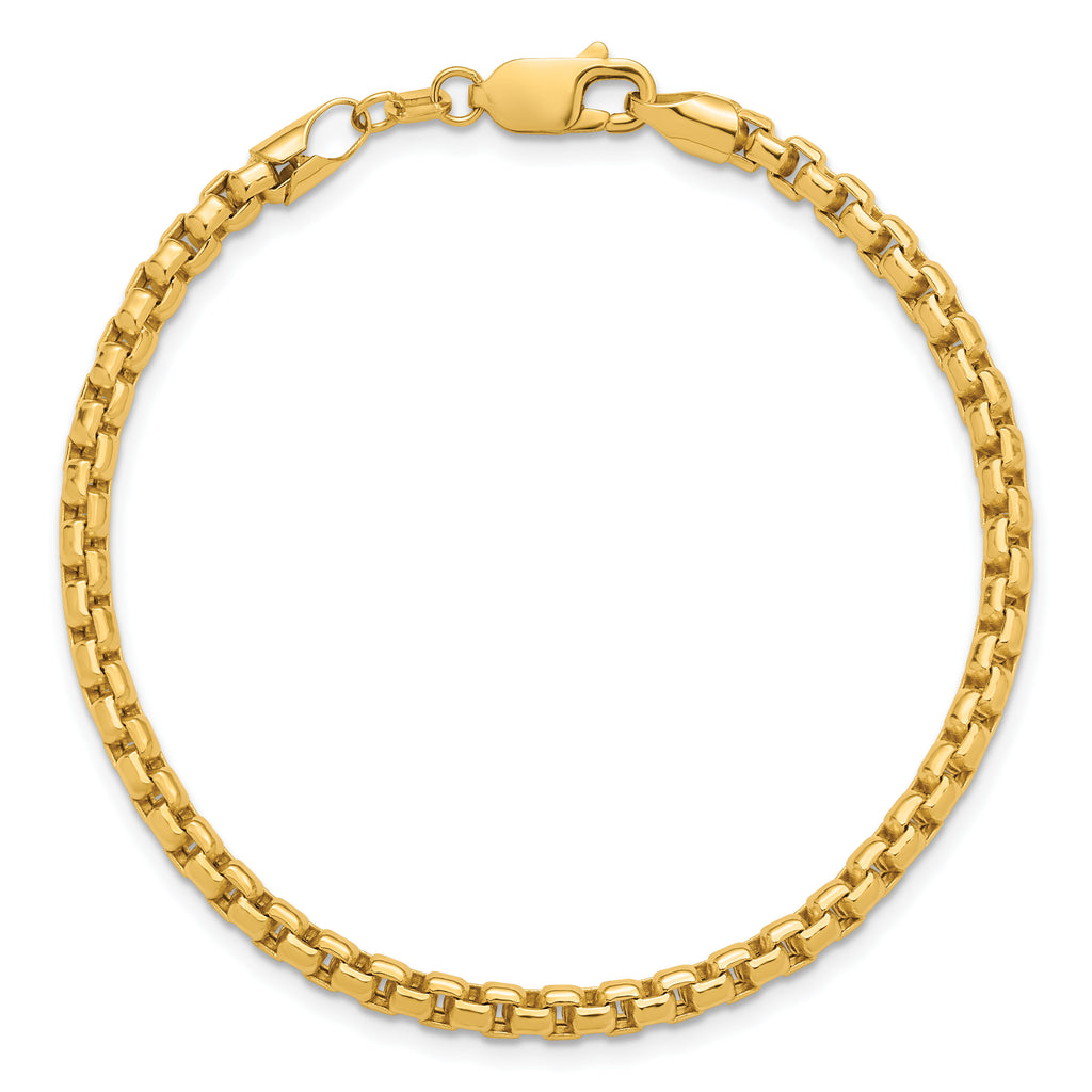 14K Yellow Gold Box Chain Necklace 3.6mm