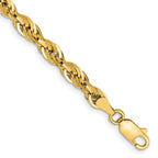 14K Yellow Gold Rope Chain Necklace 4.25mm