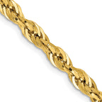 4.25mm 14K Yellow Gold Rope Chain - Sophia Jewelers