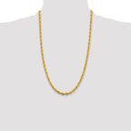 14K 26 inch 4.75mm Semi Solid Rope with Lobster Clasp Chain