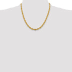 14K 20 inch 5.4mm Semi Solid Rope with Lobster Clasp Chain