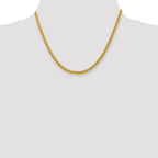 3.1mm 14K Yellow Gold D/C Wheat Chain - Sophia Jewelers