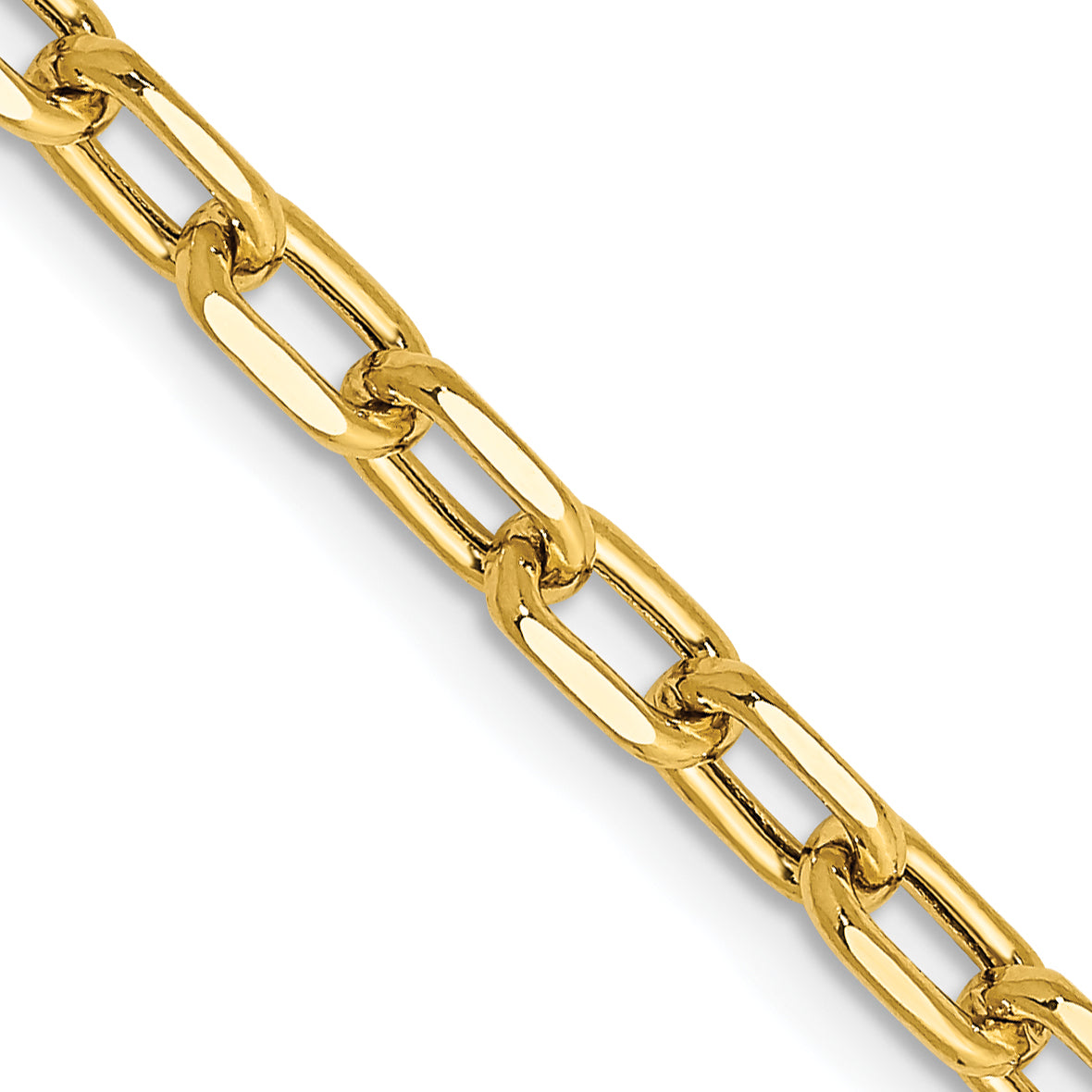 14K Yellow Gold Diamond-Cut Cable Chain Necklace 3.7mm Secondary image