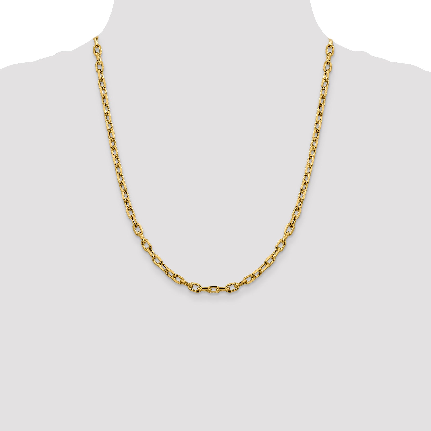 4.9mm 14K Yellow Gold Cable Chain - Sophia Jewelers