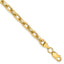 14K Yellow Gold Diamond-Cut Cable Chain Necklace 4.9mm