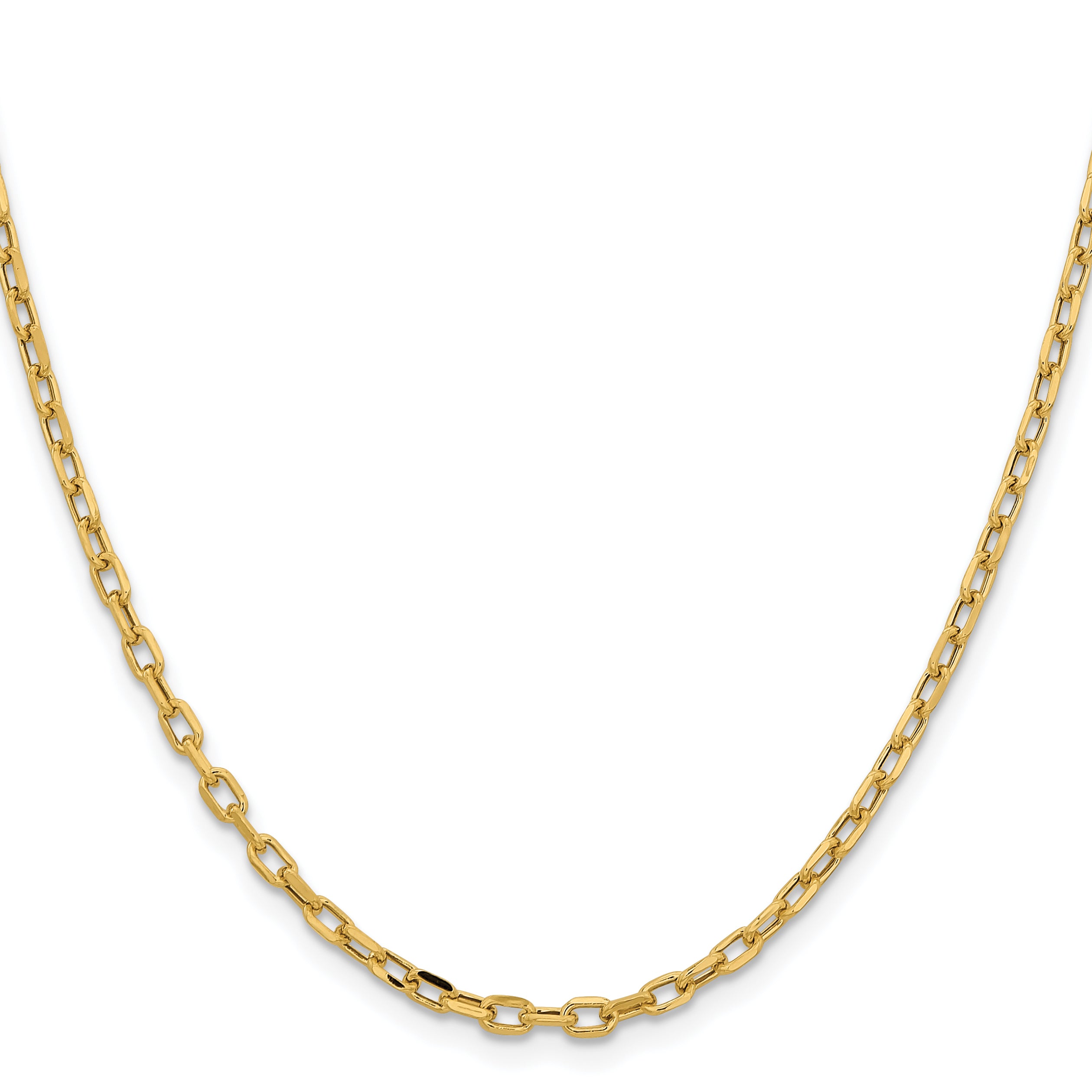 Diamond-Cut Open Cable Chain in 14K Yellow Gold, 3mm Secondary image