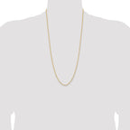 14K 28 inch 2.85mm Semi-Solid Curb with Lobster Clasp Chain