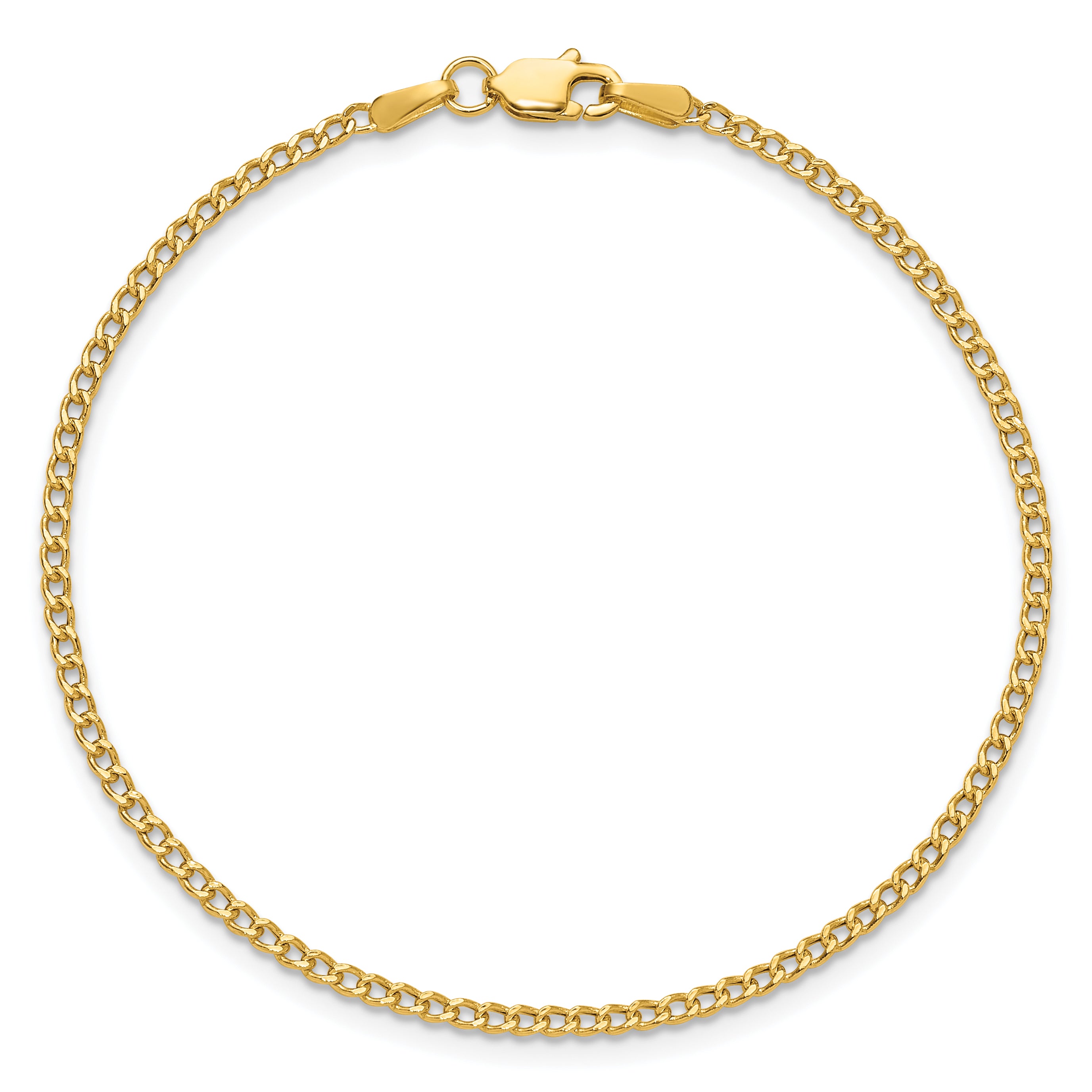 1.85mm 14K Yellow Gold Curb Chain - Sophia Jewelers