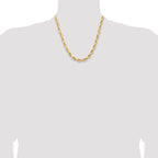 7.0mm 14K Yellow Gold Rope Chain - Sophia Jewelers