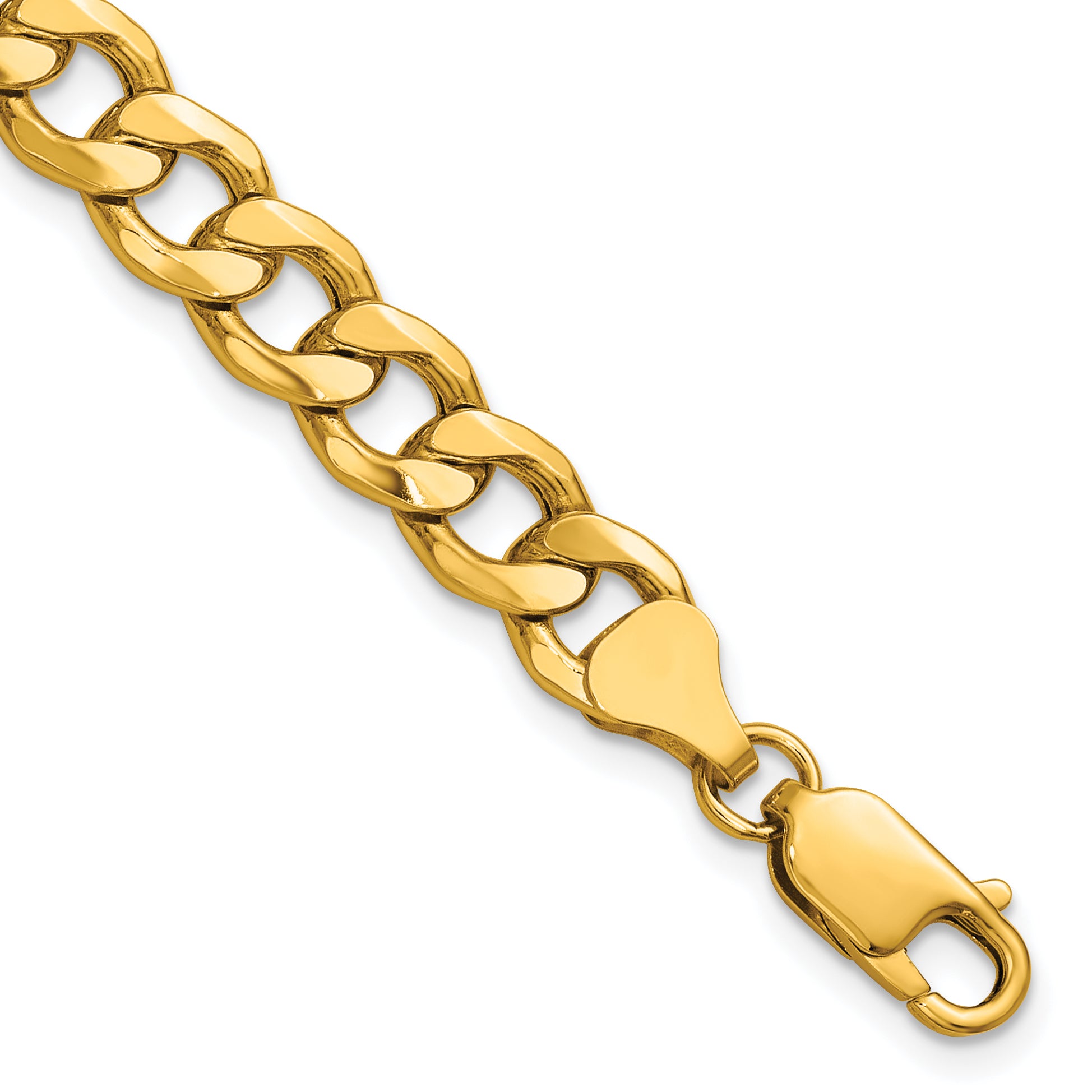 14k 7.5mm Semi-Solid Curb Chain Main image