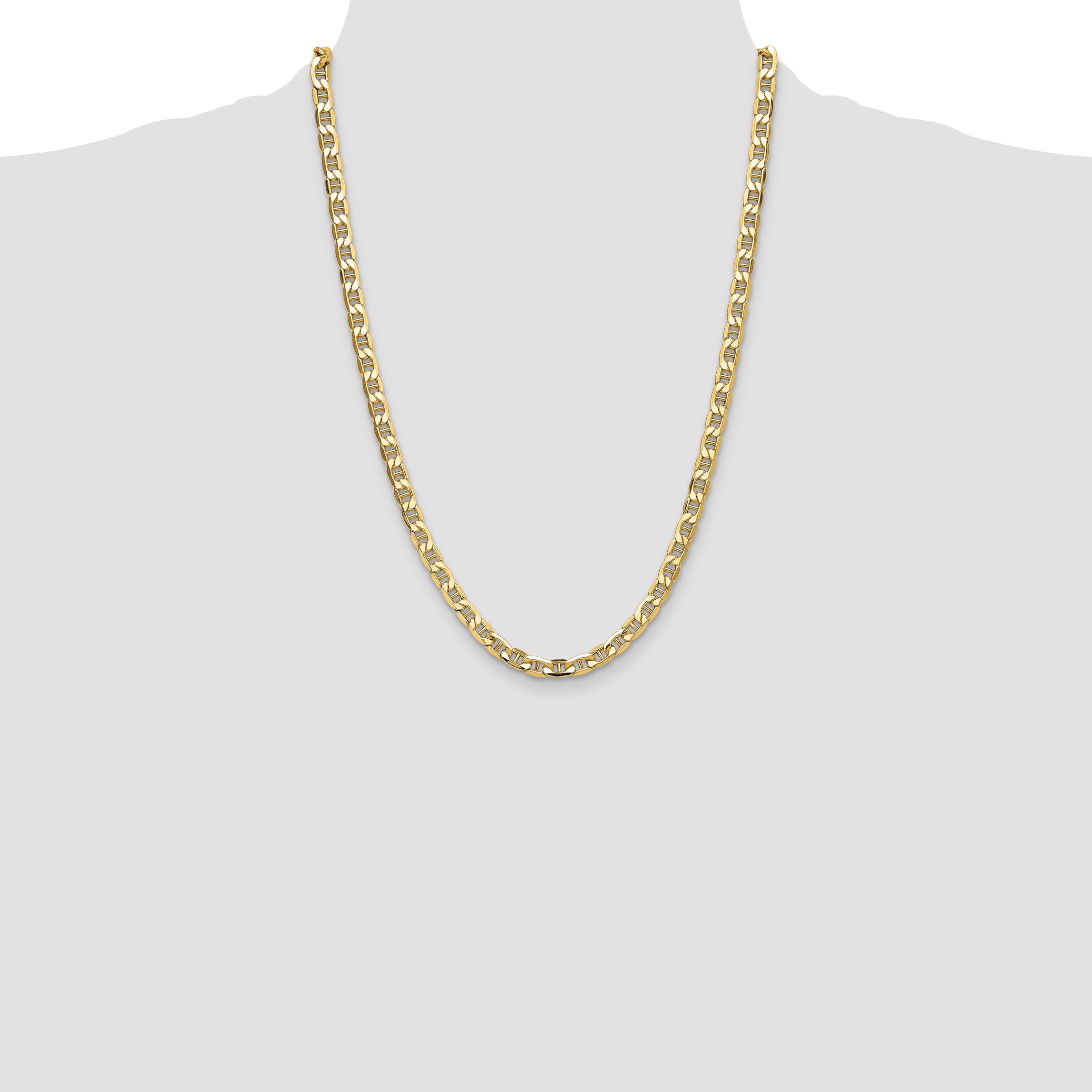 14k 6.25mm Semi-Solid Anchor Chain