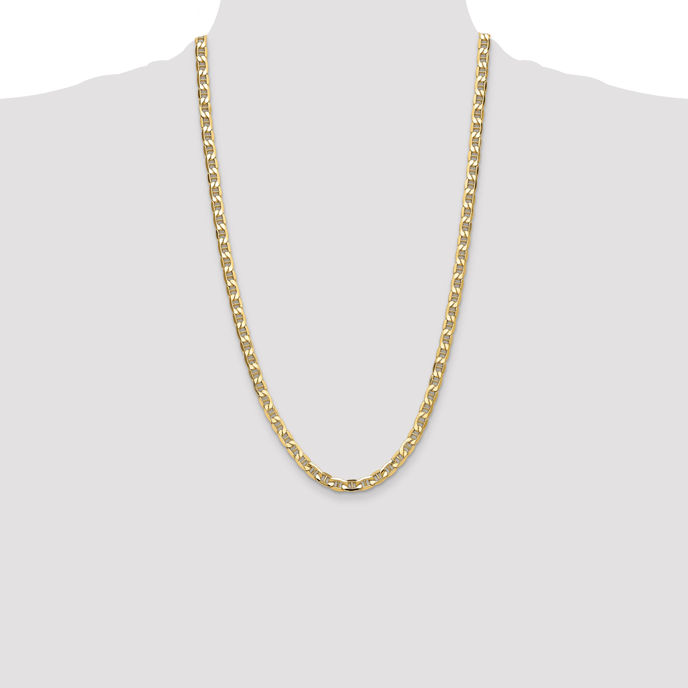 14k 6.25mm Semi-Solid Anchor Chain