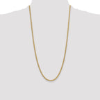 14k 3.5mm Semi-Solid Miami Cuban Chain