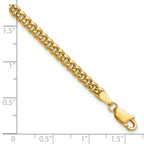 14K Yellow Gold Cuban Chain Necklace 3.5mm