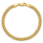 14K Yellow Gold Cuban Chain Necklace 4.5mm