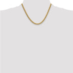14k 5.25mm Semi-Solid Miami Cuban Chain