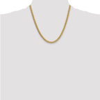 14k 5.25mm Semi-Solid Miami Cuban Chain