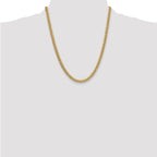14k 5.25mm Semi-Solid Miami Cuban Chain