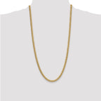 14k 5.25mm Semi-Solid Miami Cuban Chain