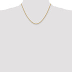 14ky 2.5mm Semi-Solid Rope Chain