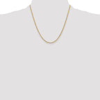14ky 2.5mm Semi-Solid Rope Chain