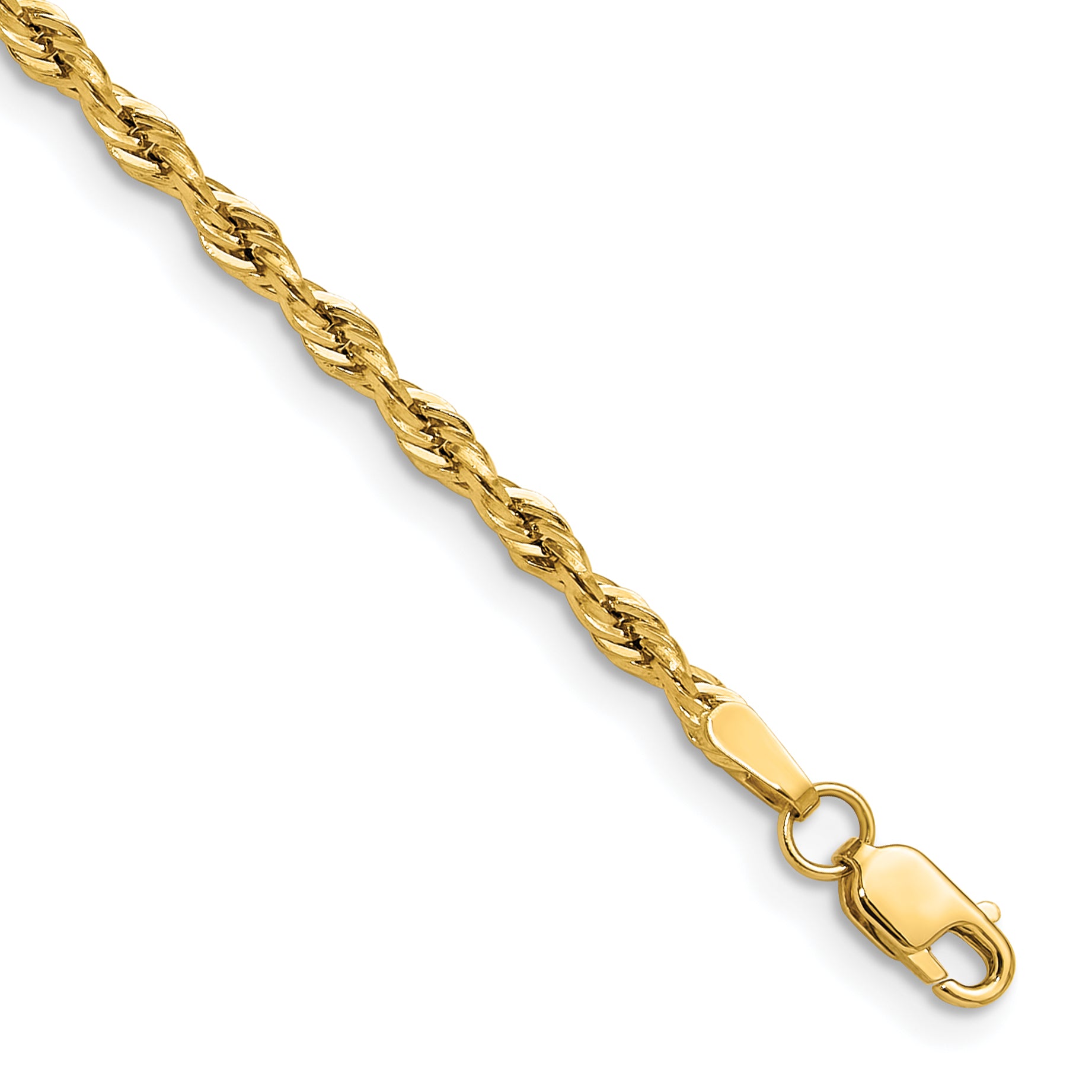 14ky 2.5mm Semi-Solid Rope Chain Main image