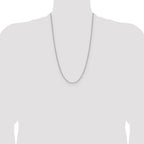 14K White Gold Paperclip Chain Necklace 2.2mm - Sophia Jewelers